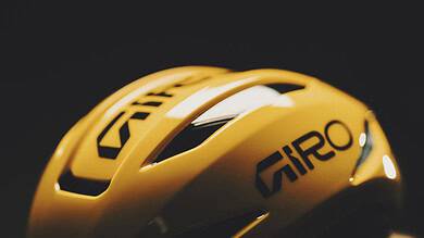 Close-up of the Giro Eclipse Pro Aero Road Helmet showcasing its aerodynamic design, advanced cooling vents, and Mips Spherical protection technology for high-performance cycling.