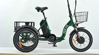 E-bike with a sturdy frame, front basket, and large rear cargo area, designed for sustainable transportation and convenience in city environments.