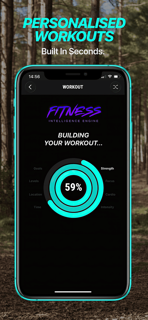 Innovative Veyr app showcasing its first-of-its-kind fitness intelligence engine for personalised workouts.