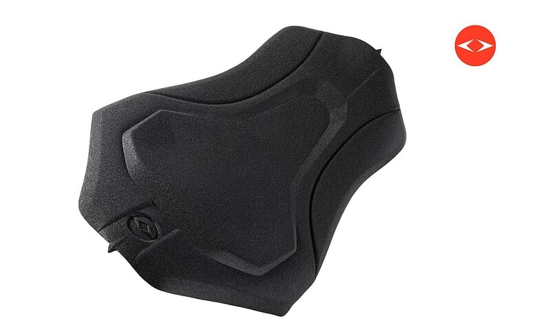 Ergonomic black bike handlebar grip designed for triathlon cycling, providing comfort and control during intense training and races.