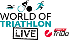Triathlon Insight logo featuring a swimmer, cyclist, and runner with the text 'Triathlon Insight' and 'Powered by Mdot' for sports and endurance training.